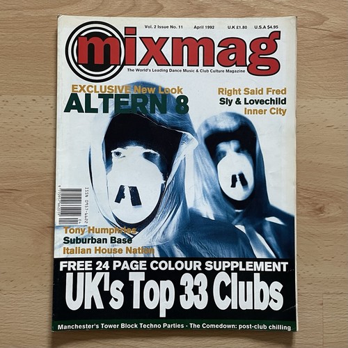 Mixmag magazine april 1992 - magazine,