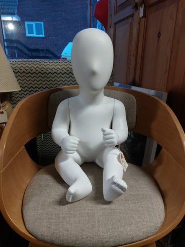 Baby mannequin matt white with - baby,