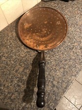 Large Brass Chestnut Roasting