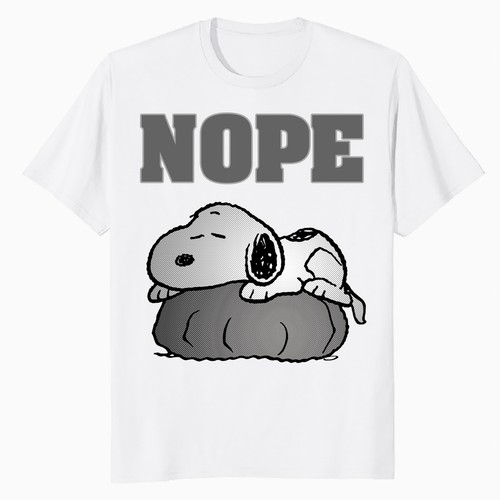 Peanuts snoopy nope - nope, tired