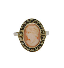 Sterling Silver Carved Cameo