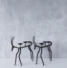Pair of brutalist vintage
