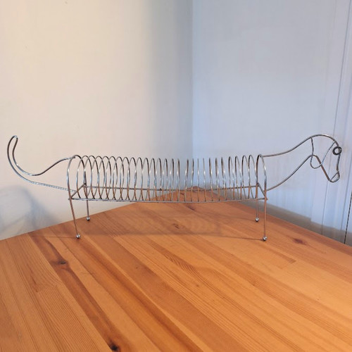 Rack metal sausage dog - cd,