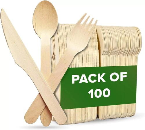 Wooden cutlery set spoons - cutlery,