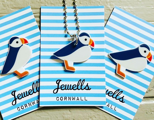 Resin puffin brooch kitsch - resin,