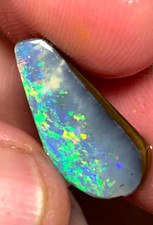 Multicolour Bright Boulder Opal Rub to Shape & Polish,  Australian Opal