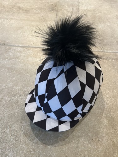 Pompom riding hat - pompom,