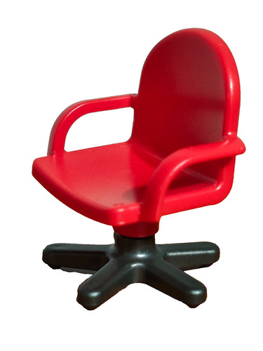 Playmobil red chair office - red,