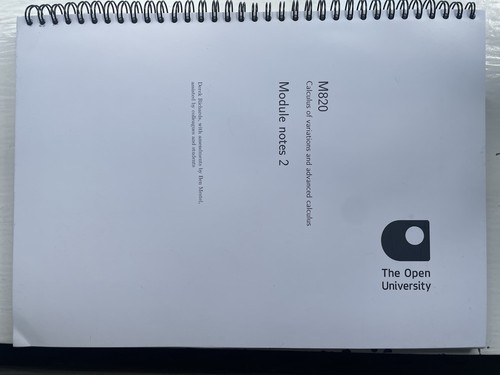 M820 calculus variations - of,