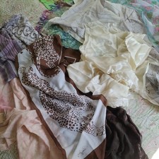 Vintage Job Lot 8 Mixed Scarfs