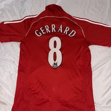 Original Gerrard #8 Liverpool 2006/08 Home Football Shirt Size S E332