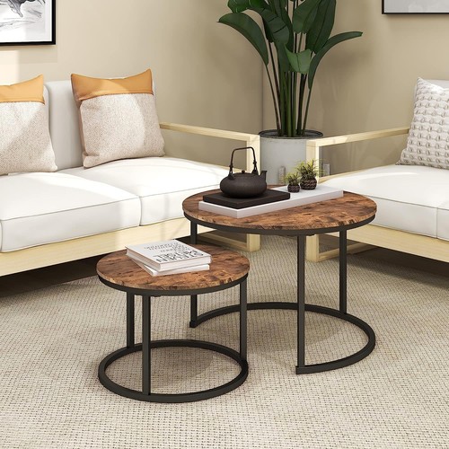 Round coffee table set 2 - of,
