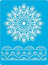 Re-usable Lace Mandala Pattern Stencil Template for Arts and Crafts 19 x 14cm