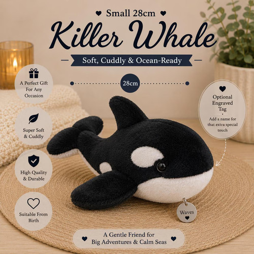 Orca whale soft - orca, toy