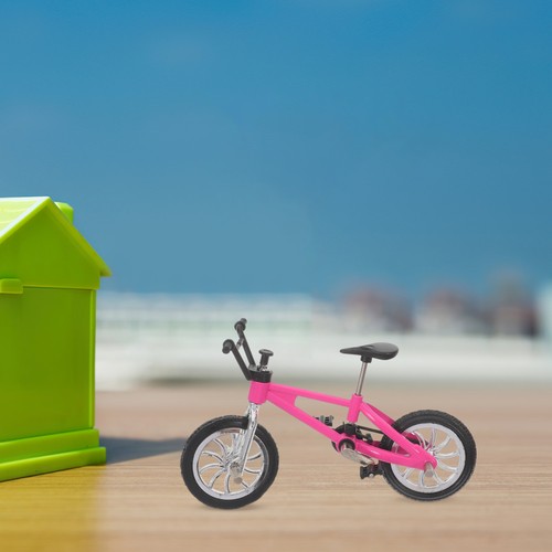 Mini house tiny toy bike - house,
