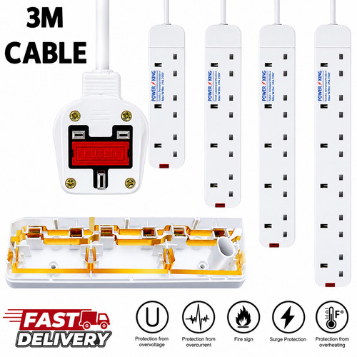 Mains plug surge power - 3m,