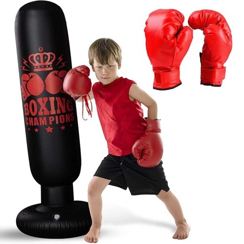 160cm inflatable punching bag - punching,
