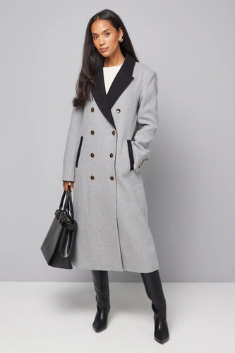 Wallis grey coat womens - wallis,