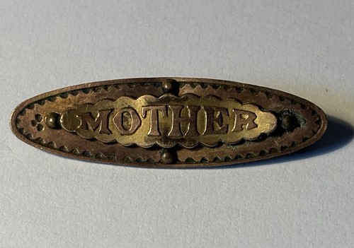 Antique victorian brass name - antique,