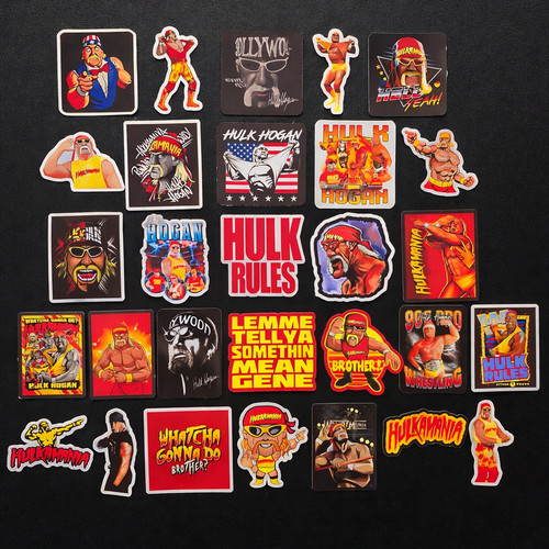 Hulk hogan inspired stickers - hulk,