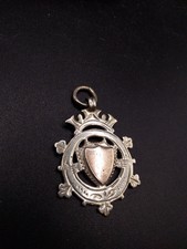 Vintage Silver Watch Fob Gold