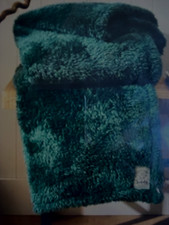 GENUINE TEDDY BEAR Soft Warm Fleece Blanket Throw Emerald 200 x 200