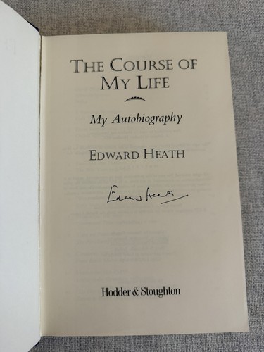 Signed edward heath the - heath,