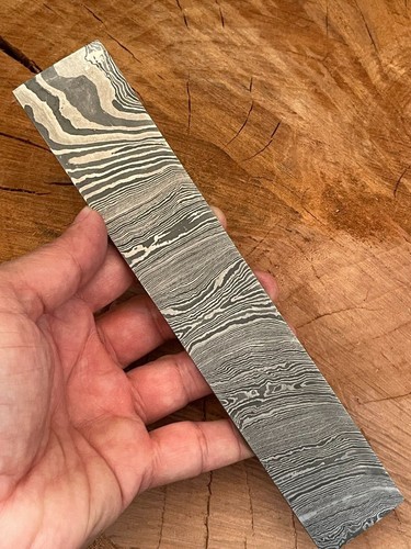 Damascus steel billet bar hand - steel, billet-bar-hand