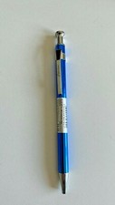 Paperchase Mechanical Pen Blue Metal Ballpoint Blue Pen Silver Detail Black Ink 