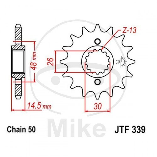 Sprocket z16 530 - 726.20.74, for