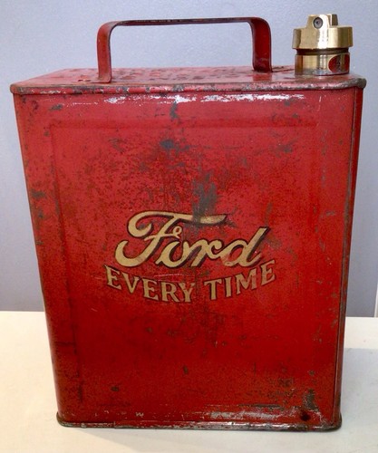 Vintage petrol can - petrol,