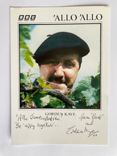 Gordon Kaye - 'Allo 'Allo - Original Hand Signed Autograph