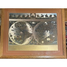 Vintage Framed Blaeu Foil Wall