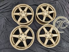 RAYS TE37 SAGA 17" 5X114 FLOW FORMED LIGHT ALLOY WHEELS ALTEZZA MR2 DC2 DC5 ZE40