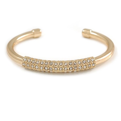 Gold plated polished crystal - plated,