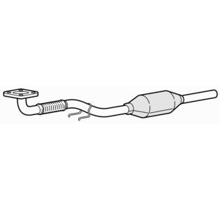 Front pipe catalytic - front,