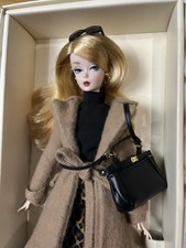 Classic Camel Coat Silkstone Barbie Doll With Box Gold Label BFMC Collector