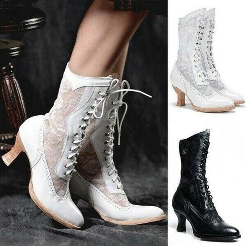 Lace boots high - lace,