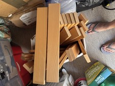 5 x Beech Timber Lacquered Slats 450mm x 70mm x 20mm