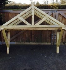 2 m timber porch wood canopy