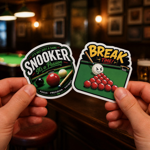 Snooker sticker set funny - set, |