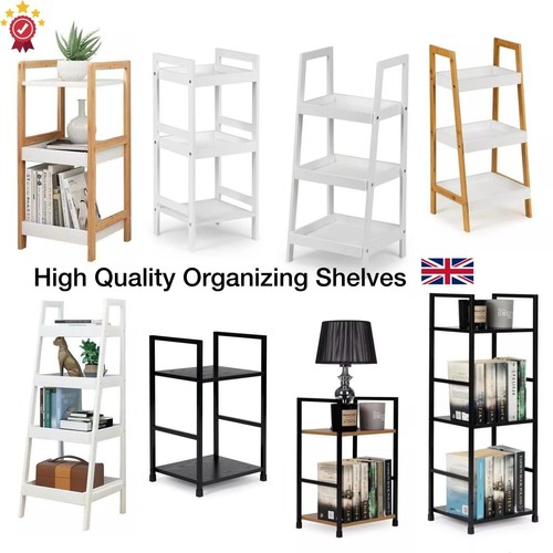 White ladder shelving - white, 5