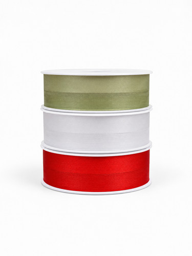 Organza woven satin edge - organza,