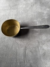 Vintage Brass Pan With Black Handle