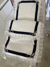 Dolls White And Navy Silver