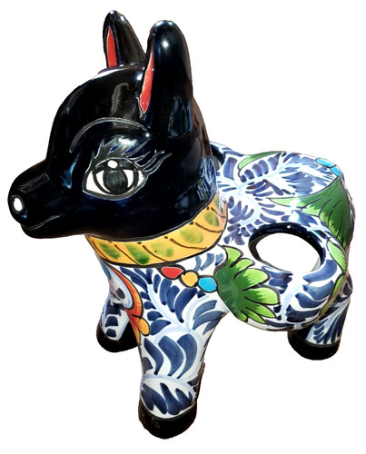 Talavera pottery donkey - pottery,