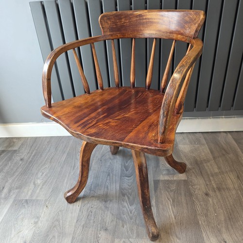 Edwardian captain swivel chair - edwardian,