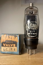 Mazda AC/P4 Triode Valve Tube Boxed Tests Good Made in England