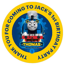 48 personalised Thomas Tank Engine Party Bag Stickers 40mm Sweet Bag Cone labels