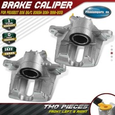 2x Brake Caliper Front Left & Right for Peugeot 206 206SW 206+ 1998-2013 4400.P0